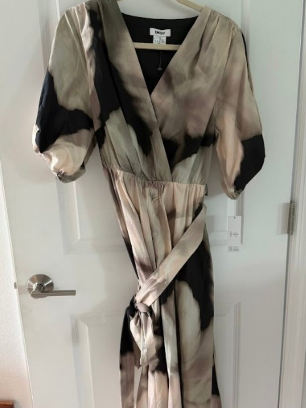 DKNY New Blush Multi Color Maxi Dress Size 14